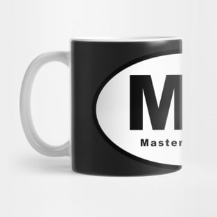 MA (Master of Arts) Oval Mug